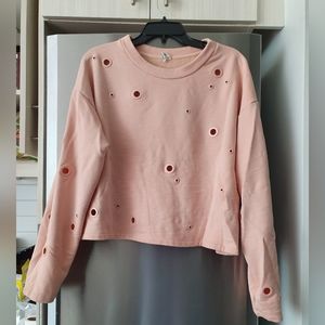 alo yoga cropped sweater